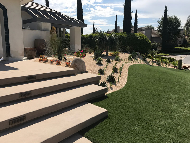 Synthetic Turf Installation Contractor Projects La Mesa, New Residential or Business Project Artificial Landscape Installation