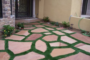 How To Create Lawn Pattern With Artificial Grass And Paving Stones La Mesa?